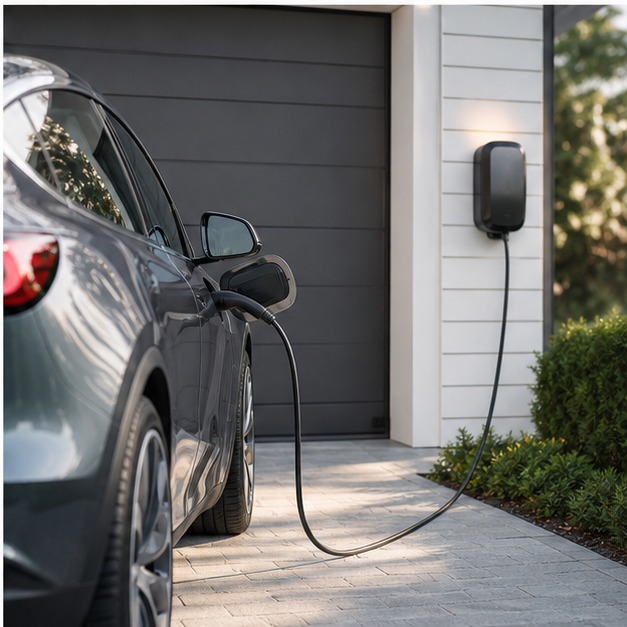 Home garage charging setup context